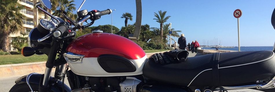 Rent Triumph Bonneville T100 Antibes Agay