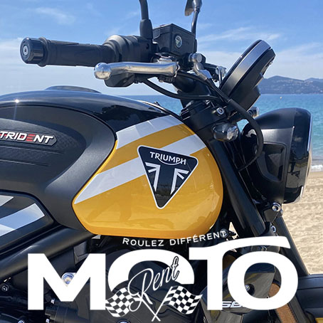 Cannes location moto Triumph Trident