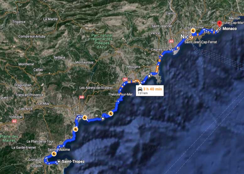 Moptorcycle rental delivery Cannes Monaco St Raphael