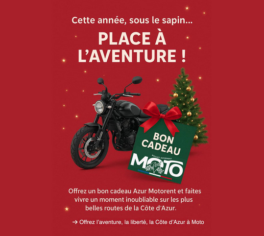 Bon cadeau location moto Noël